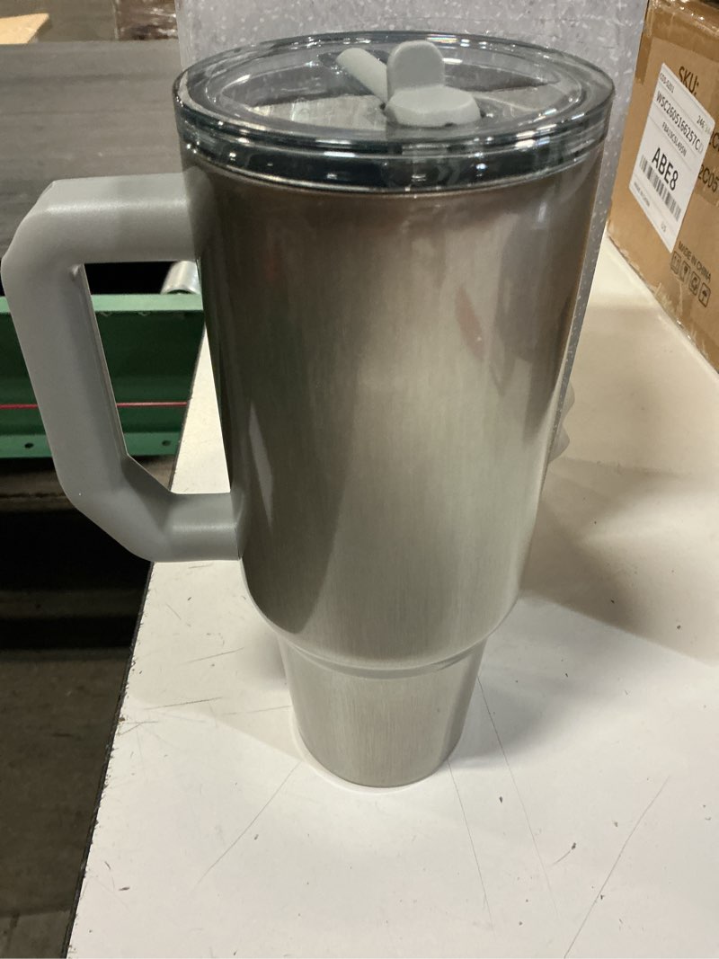 Condition photo showing Good Condition for thicc buddy - 40 oz stainless steel vacuum insulated tumbler with lid and straw for water - travel mug cupholder friendly - gifts for women men him her (moonstone) moonstone 40 ounces