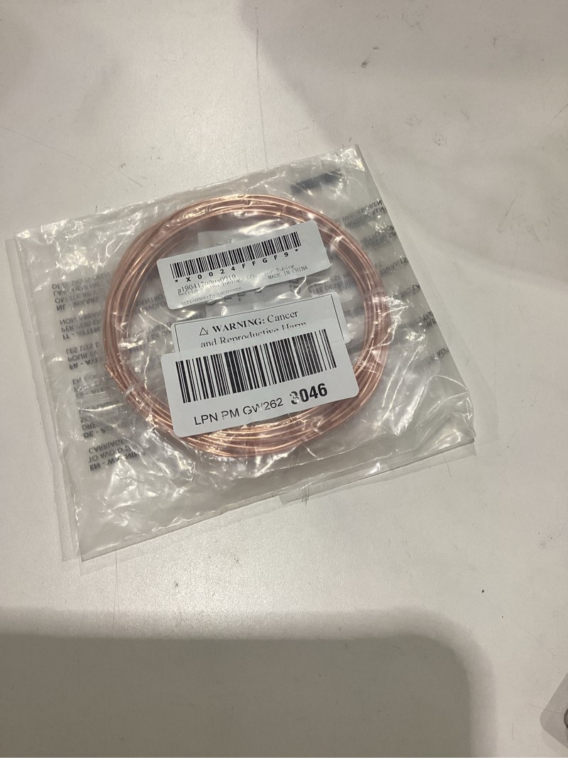 Condition photo showing New/Like New for uxcell refrigeration tubing, 1/16" od x 1/32" id x 16 ft soft coil copper tubing 1/16" od x 1/32" id x 16 ft l