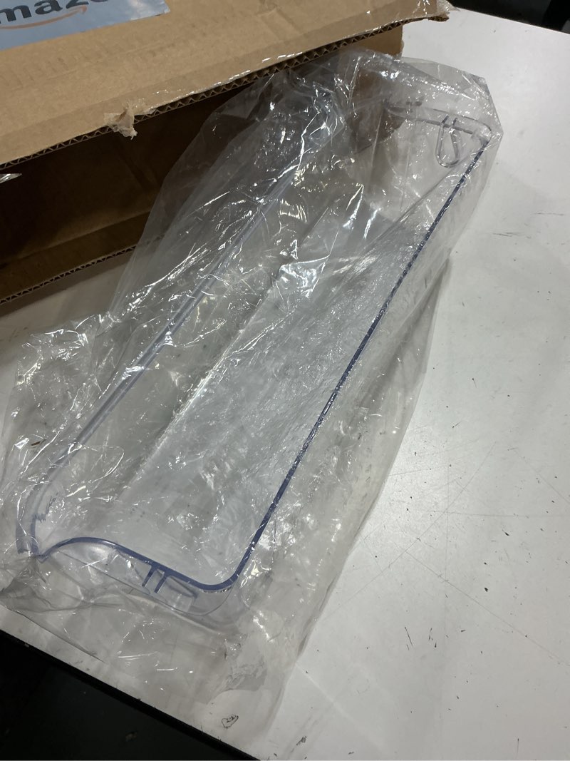 Condition photo showing Good Condition for smart choice 241505301 upper shelf refrigerator door bin – clear, impact resistant freezer replacement compatible with frigidaire 240430321 241505305, fits select frigidaire & kenmore models