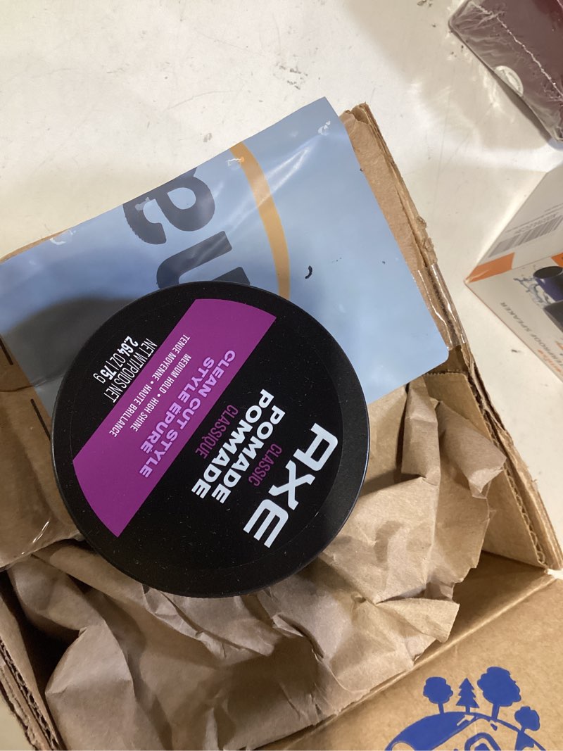 Condition photo showing Good Condition for axe pomade: medium hold and natural finish for easy styling, 2.64oz (2 count) unscented 2.64 ounce (pack of 2)