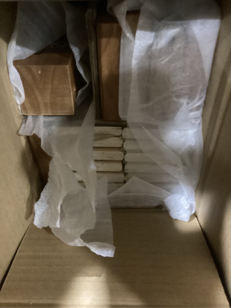 Condition photo showing Good Condition for Mellow Naturalista Classic - 12 Inch Solid Wood Platform Bed with Wooden Slats, No Box Spring Needed, Easy Assembly, King, Natural Pine Natural Pine King 12 Inch