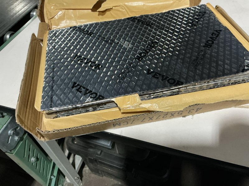 Condition photo showing Good Condition for VEVOR Car Sound Deadening Mat, 50 mil 52 sqft Butyl Automotive Sound Deadener, Noise Insulation and Vibration Dampening Material 52sq.ft