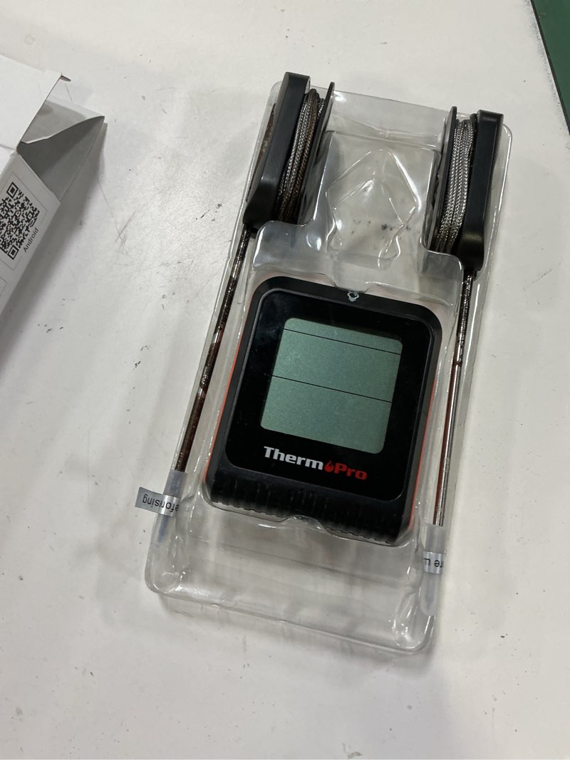 Condition photo showing As Is for thermopro bluetooth dual probe digital meat thermometer