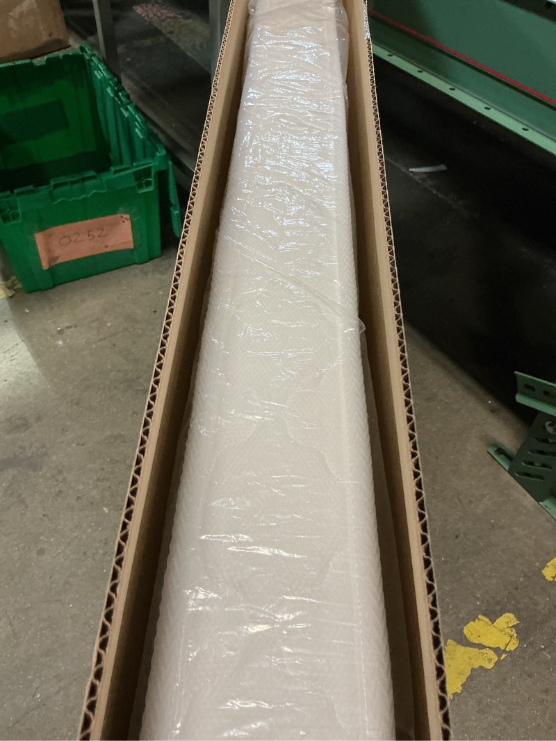 Condition photo showing New/Like New for 5x52x27.5 mattress, medium firm with high density foam, edge reinforced, odorless and steady, certipur-us, fits standard size, pure white 01-pure white
