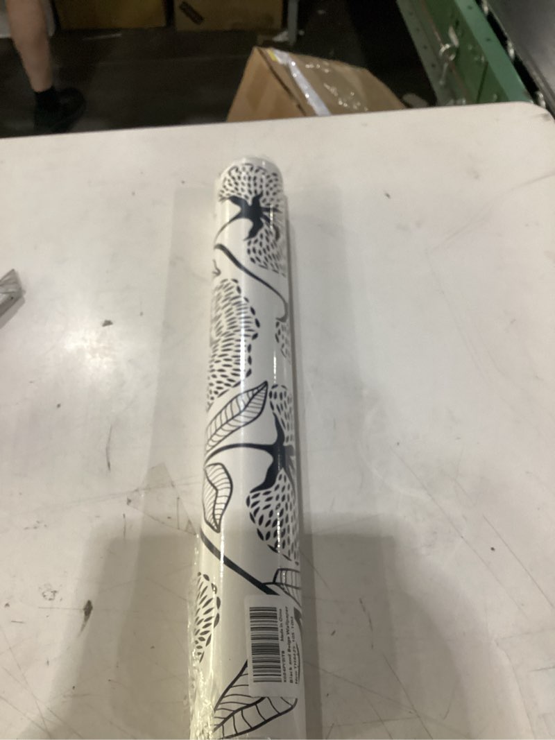 Condition photo showing Good Condition for peel and stick wallpaper black and beige contact paper 17.3"x393" | boho self adhesive wallpaper removable modern floral wall paper for bathroom art decoration wallpapers bedroom kitchen vinyl 17.3" x 393"