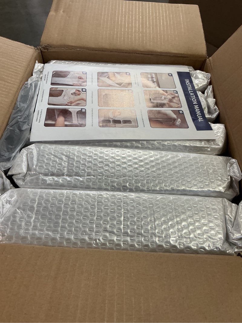 Condition photo showing New/Like New for KHNR 5-Tiers Slim Bathroom Storage Cabinet, Foldable Storage Cabinets,Narrow Bathroom Storage,Movable Bathroom Storage Organizer for Small Spaces,Bathroom,Kitchen,Laundry,Black Black 5-Tiers