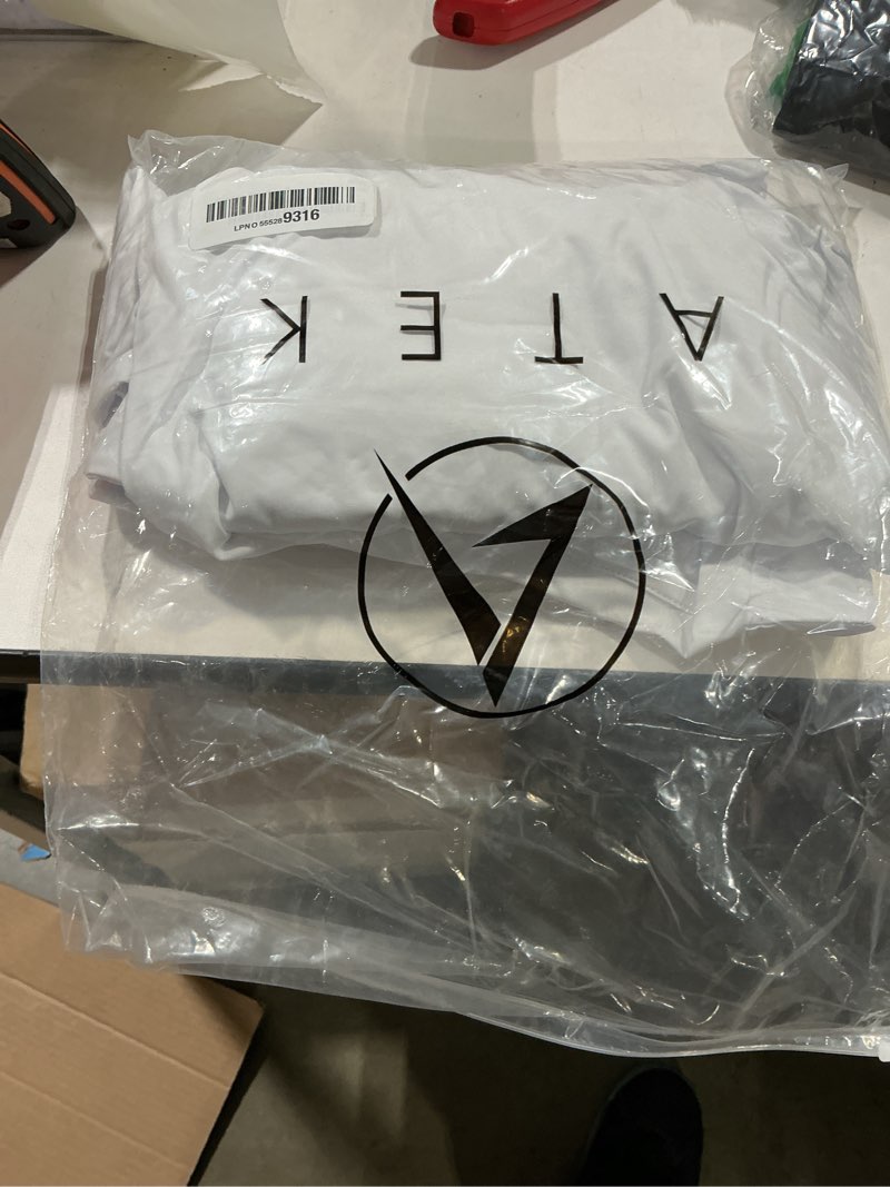 Condition photo showing Good Condition for atek men’s stay tucked cooling undershirts | moisture wicking sweatproof breathable v neck t shirts, extra long large white (3 pack)