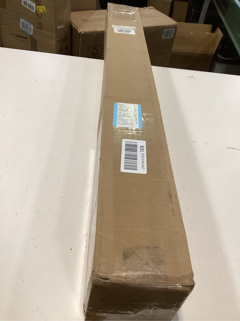Condition photo showing New/Like New for lazblinds no tools no drill cordless bamboo roman shades, light filtering window treatment, roll up bamboo blinds for windows 39'' w x 48'' h, brown light filtering-brown206 39" w x 48" h
