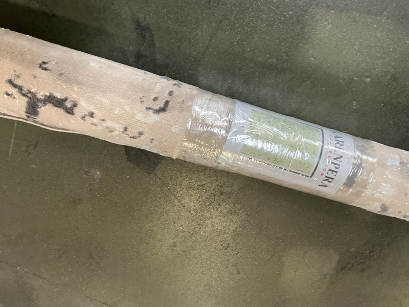 Condition photo showing As Is for PERA DESIGN:14258 COLOR :BEIGE / GOLD SIZE : 5X7