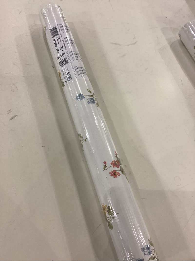 Condition photo showing Good Condition for Salem 32.7' x 20.5" Floral Toile Textured Wallpaper in Red and Blue