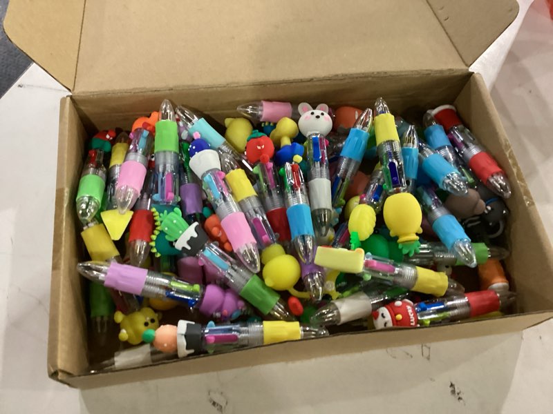 Condition photo showing Good Condition for (may be missing accessories)czwz 50pcs mini multicolor pens in one 4-in-1 cute pens bulk for kids, ballpoint pen for birthdays and children's parties, fun pen gifts assorted ink kawaii pen
