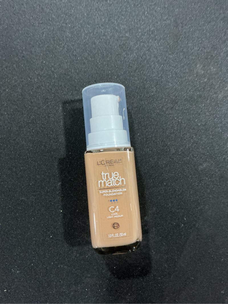 L'Oreal Paris True Match Super-Blendable Foundation, Medium Coverage Liquid Foundation Makeup, C4, L