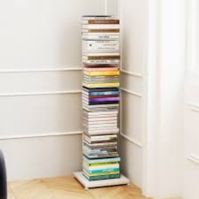 Cudney 49.6'' H 7 Tier Metal Invisible Bookshelf