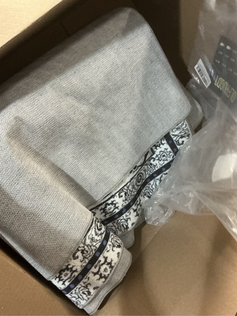 Condition photo showing Good Condition for Area Rugs 8x10, Machine Washable Vintage Soft Rug for Living Room Large Rug Indoor Floor Non Slip Carpet for Bedroom Under Dining Table Home Office | Black White Floral-black/White 8x10ft