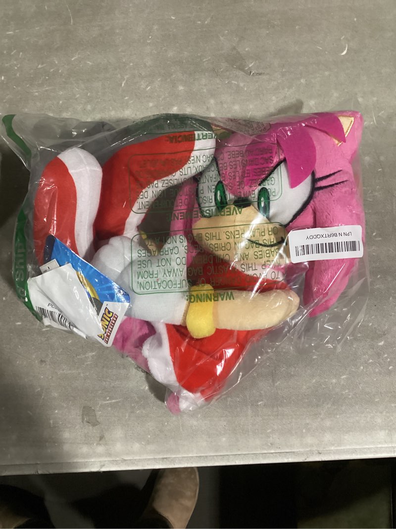 Condition photo showing Good Condition for franco super soft plush anime cuddle pillow buddy, 1 count (pack of 1), sonic the hedgehog amy rose