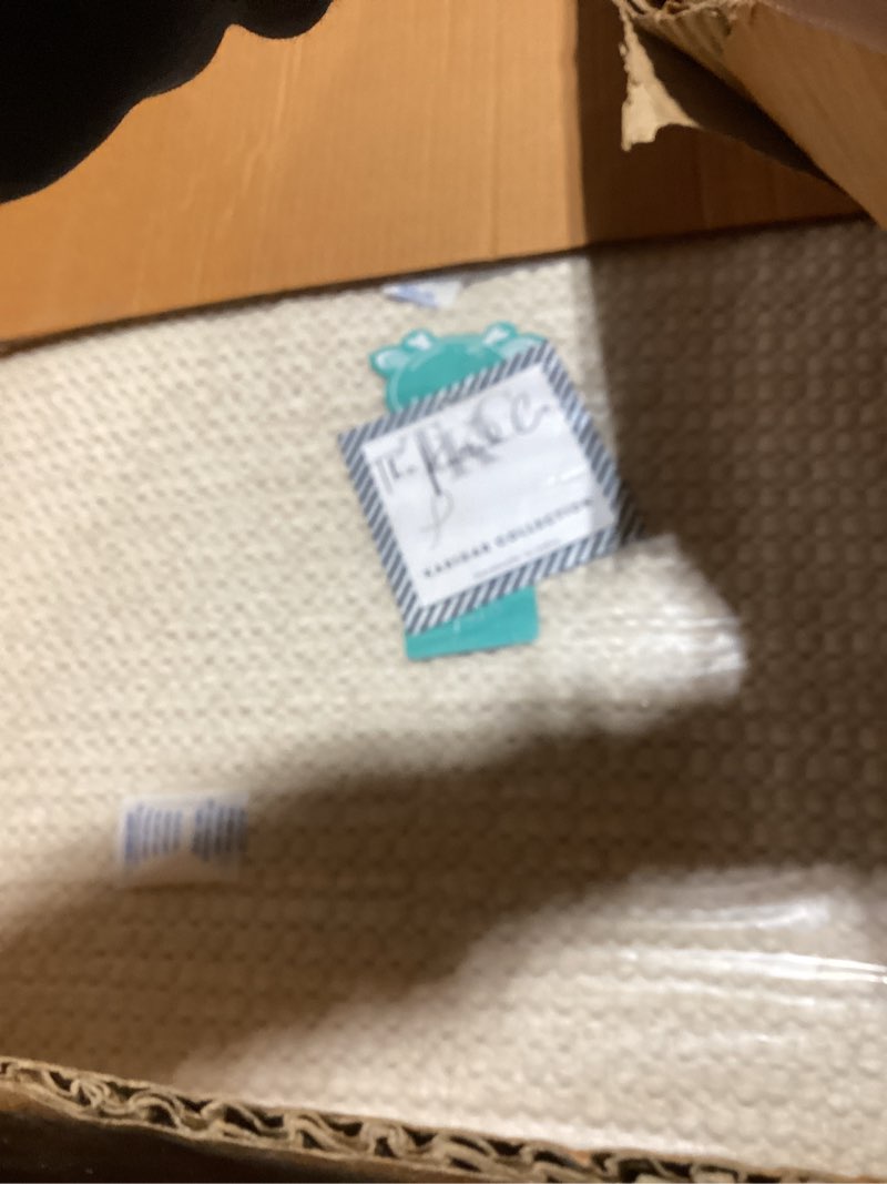 Condition photo showing Good Condition for Handwoven Wool Area Rug - Hand Woven Natural Carpet Rugs- Bedroom Living Room Dining Room (Ivory- 8'x10') 8' x 10' (Rectangular)