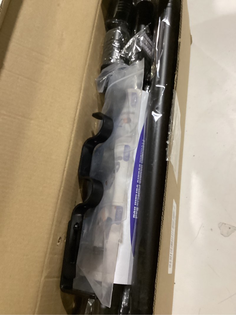 Condition photo showing Good Condition for Creatyi 1 Inch Heavy Duty Double Curtain Rods 32 to 129 Inch Adjustable Double Curtain Rods for Windows for Bedroom Living Room Kitchen Study Office (Black) Black 32-129"