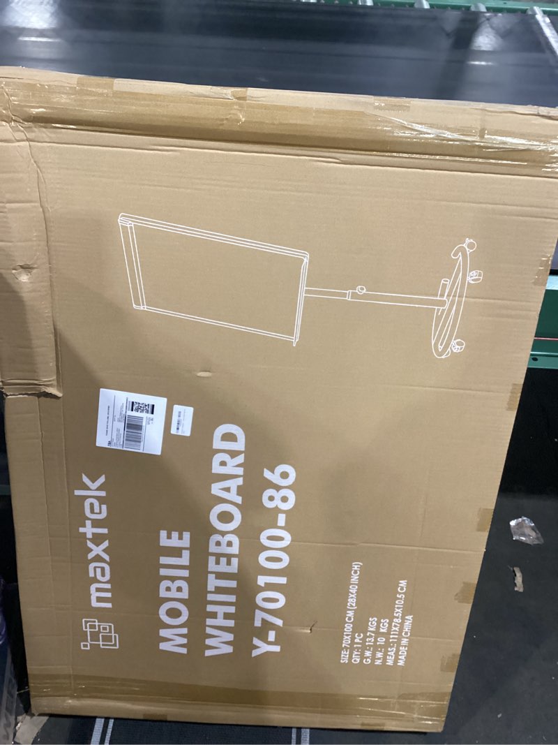 Condition photo showing Good Condition for maxtek Mobile Dry Erase Board – 40x28 inches Magnetic Portable Whiteboard Stand Easel White Board Flipchart Easel Board with 25 Sheets Paper Pad for School Supplies Silver 40 x 28