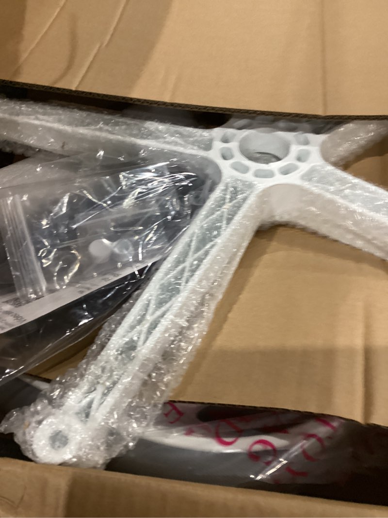 Condition photo showing Good Condition for Tervo Model U | Folding Office Chair for Small Spaces | Gaming Chair for Adults & Kids | Ergonomic Mesh Computer Chair for Bedroom | Foldable Desk Chair for Home Work (White & Grey)