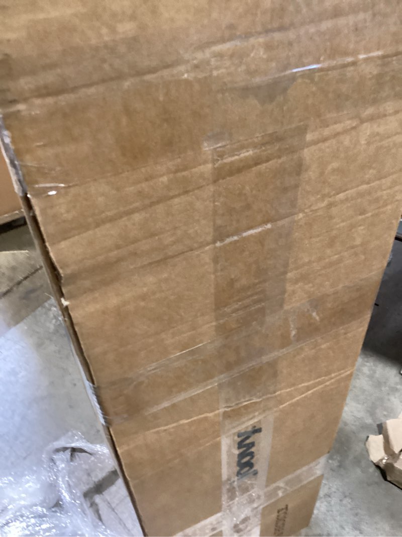 Condition photo showing New/Like New for joovy big caboose triple stroller with rear bench and standing platform, reclining seats, optional rear seat, and two universal car seat adapters, jet