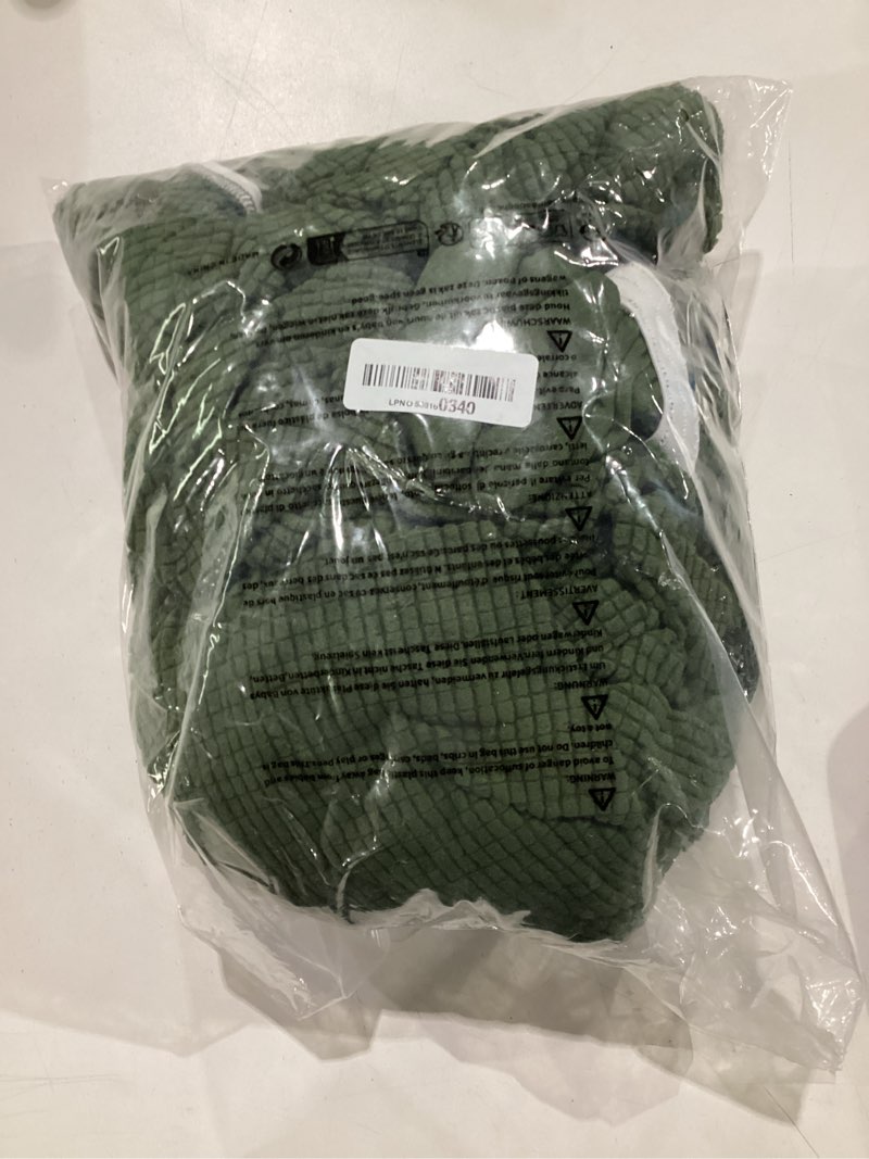 Condition photo showing Good Condition for h.versailtex 4 pieces stretch futon covers sofa bed slipcover with removable armrests and cupholders covers furniture protector high spandex small checks jacquard fabric, bronze green