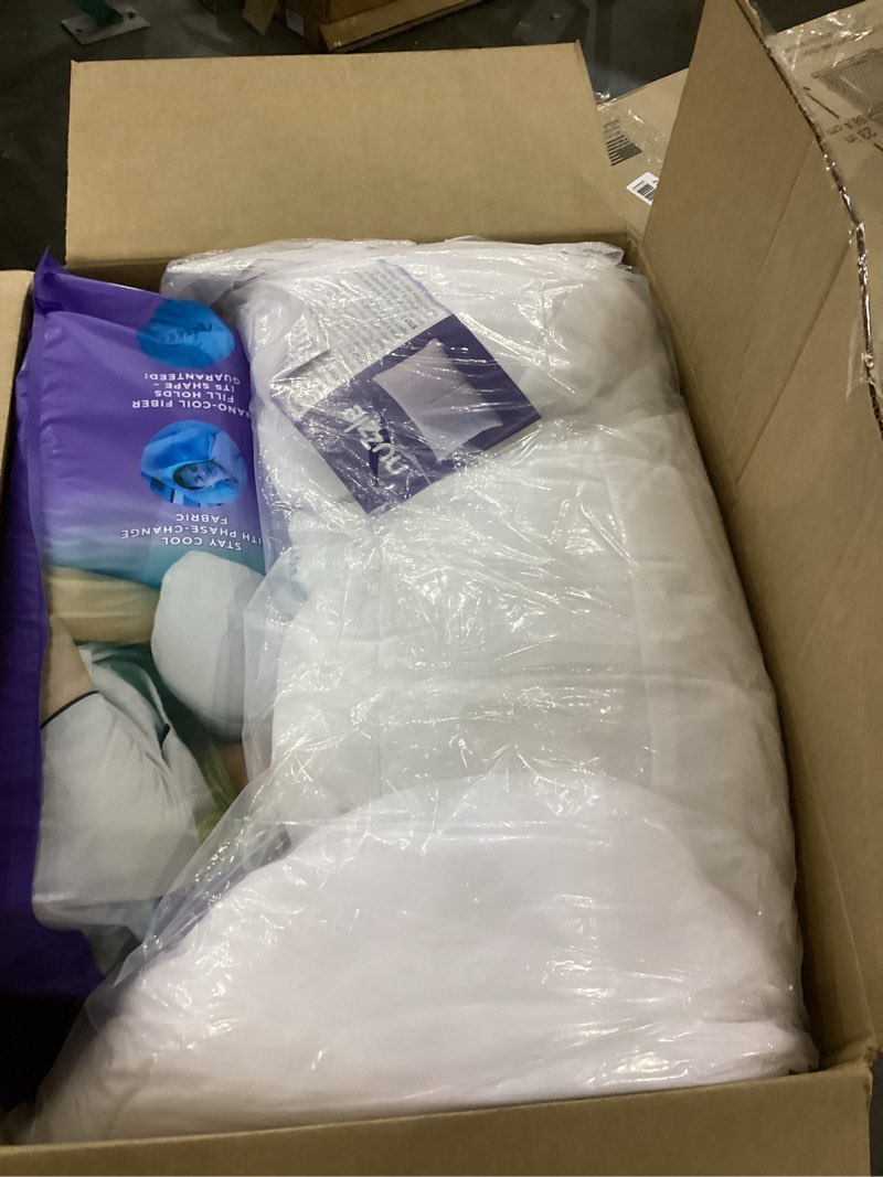 Condition photo showing New/Like New for Nuzzle Cooling Adjustable Pillows for Side Sleepers, Luxury King Size Set of 2 Bed Pillows Hotel Collection - Best Adjust Height Soft Firm Pillows for Back, Stomach and Side Sleepers