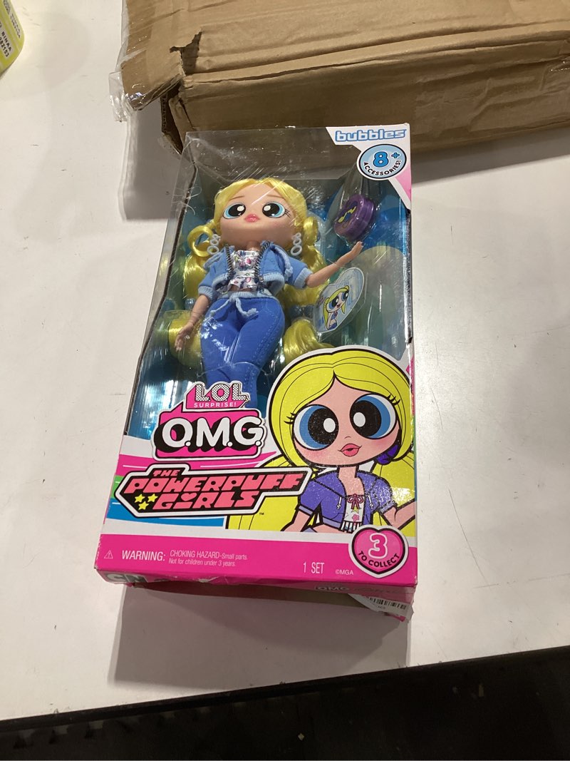 Condition photo showing New/Like New for LOL Surprise OMG The Powerpuff Girls Doll - Bubbles
