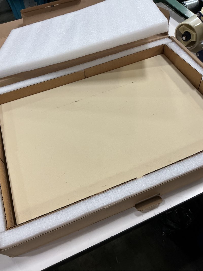 Condition photo showing New/Like New for unicook large pizza stone for oven 20 inch, rectangular baking stone 20" x 13.5" x 0.6", heavy duty cordierite bread pan, thermal shock resistant, ideal for baking large or 2 personal pizzas 20 x 13.5 inch