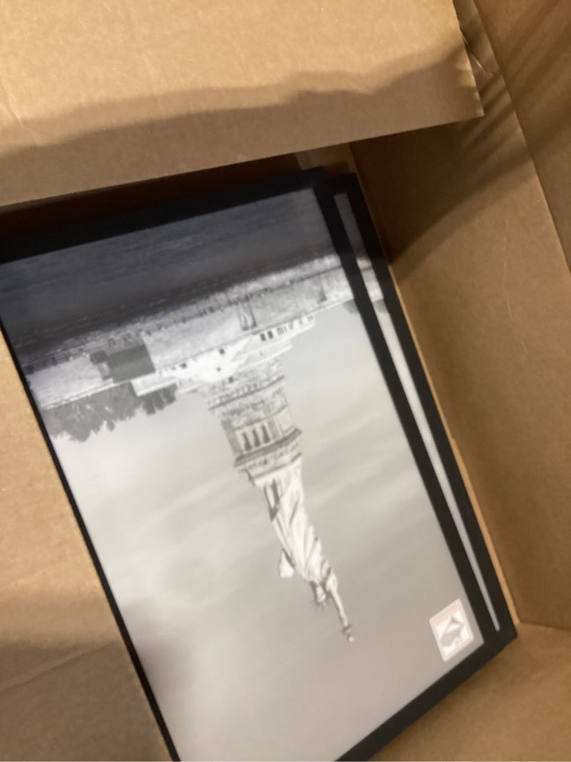 Condition photo showing Good Condition for enjoybasics 12x18 picture frame, display for 12 x 18 poster, wall gallery photo frames, black, 2 pack black 12x18