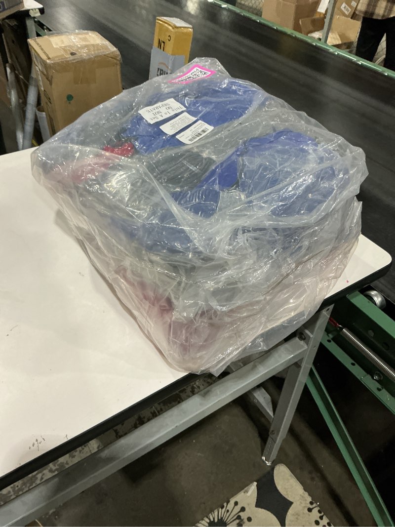 Condition photo showing New/Like New for Liitrsh 240 Pcs Homeless Care Package Supplies Winter Beanie Hat Gloves Socks Scarves Polyester Drawstring Bags for Women Men Black, Gray, Red, Blue