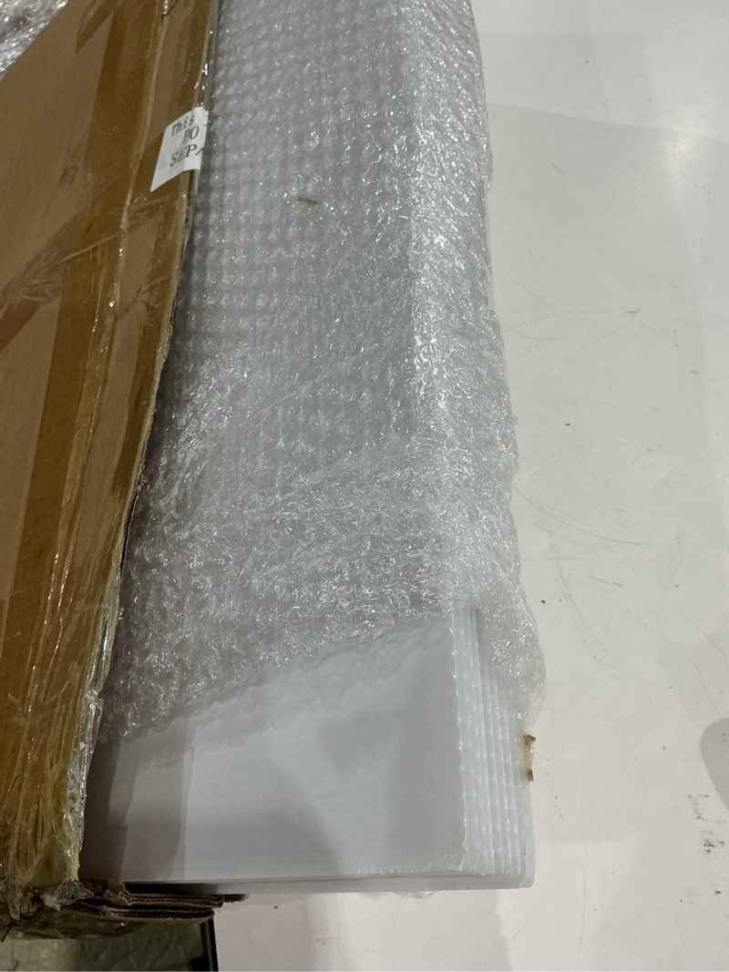 Condition photo showing Good Condition for 6 pack 22.5" x 46.5" x 0.2" fluorescent light covers close to ceiling lights diffuser panels polycarbonate lighting sheets for commercial office classroom replacement (milky white) 6 milky white
