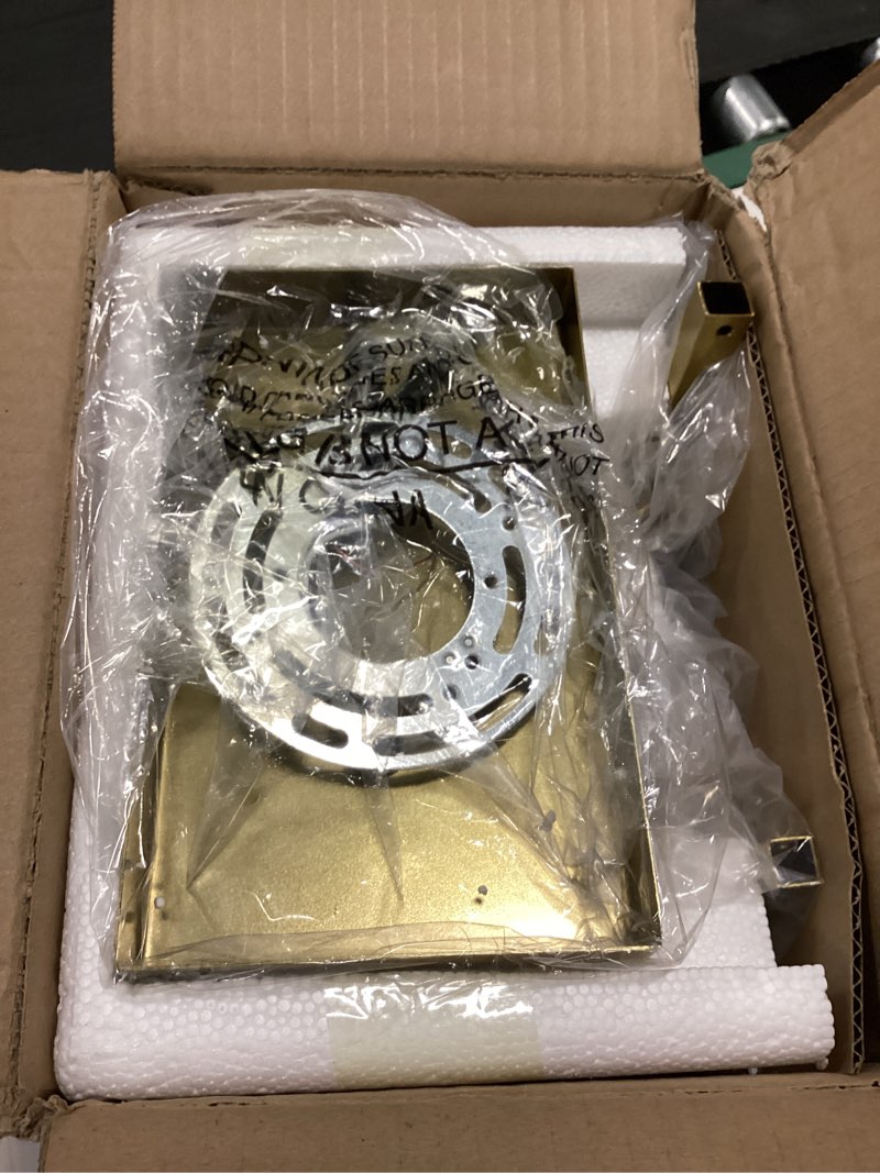 Condition photo showing Good Condition for 4-Light Bathroom Light Fixtures, Brushed Gold Vanity Light with Milky White Frosted Glass Shades, Modern Bathroom Vanity Light for Mirror, Bedroom, Hallway, or Living Room Brushed Gold & Milk Glass 4-Light