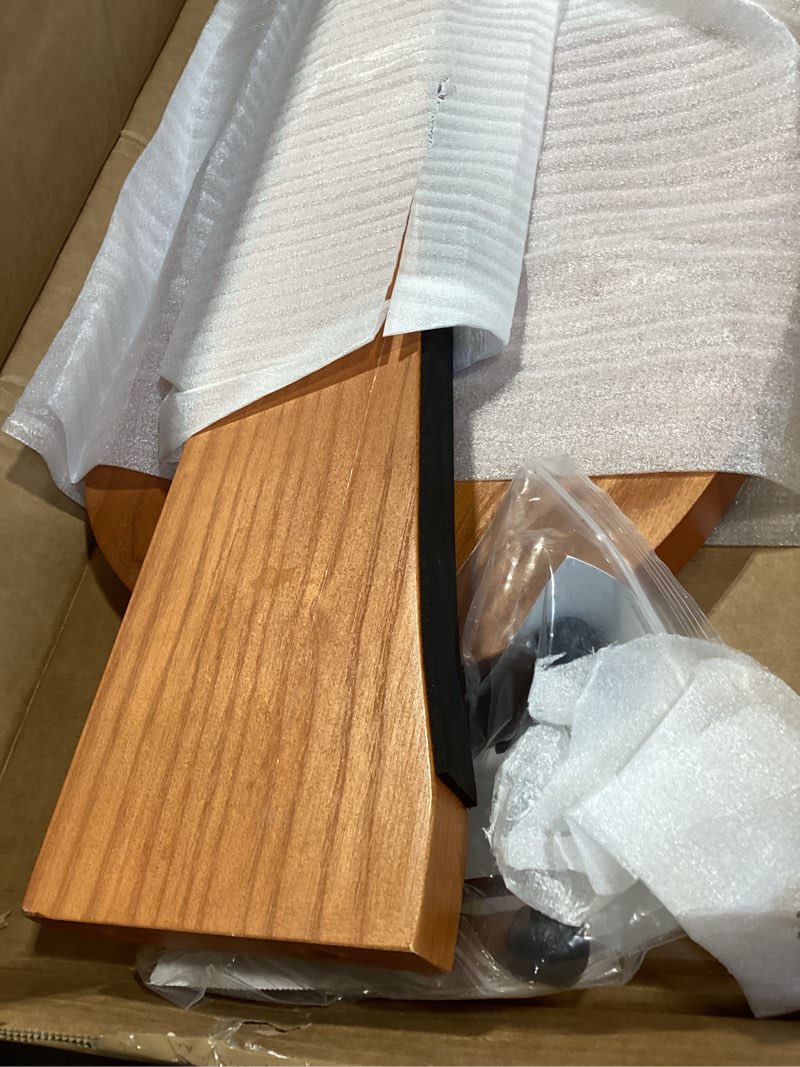 Condition photo showing Good Condition for nefelibata wooden guitar stand - handmade german ash solid semi-curved design wood stand floor, best for acoustic guitars, classical guitars, banjos, mandolins(cocoa brown) new cocoa brown