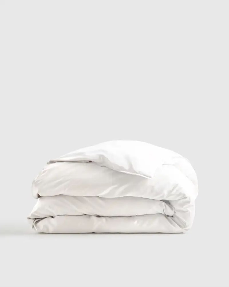 twin bamboo duvet cover white 