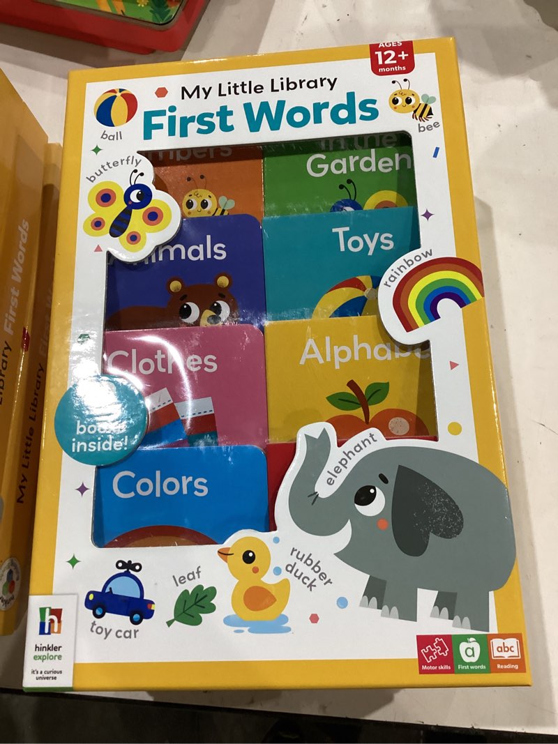 Condition photo showing New/Like New for building block my little library: first words board book set for ages 0-4