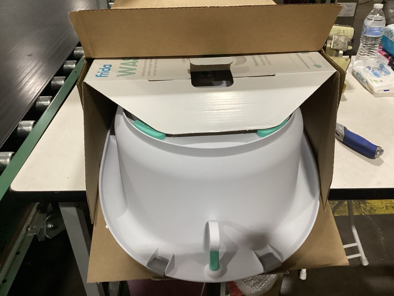 Condition photo showing New/Like New for frida baby 4-in-1 grow-with-me baby bathtub, baby tub for newborns to toddler with removable bath seat & backrest for bath support in tub bath tub