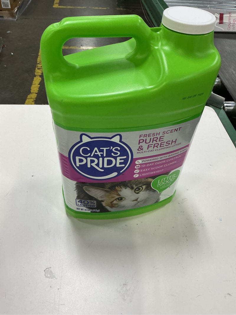 Condition photo showing New/Like New for cat's pride premium lightweight clumping litter: pure & fresh - up to 10 days of powerful odor control - multi-cat, scented, 10 pounds