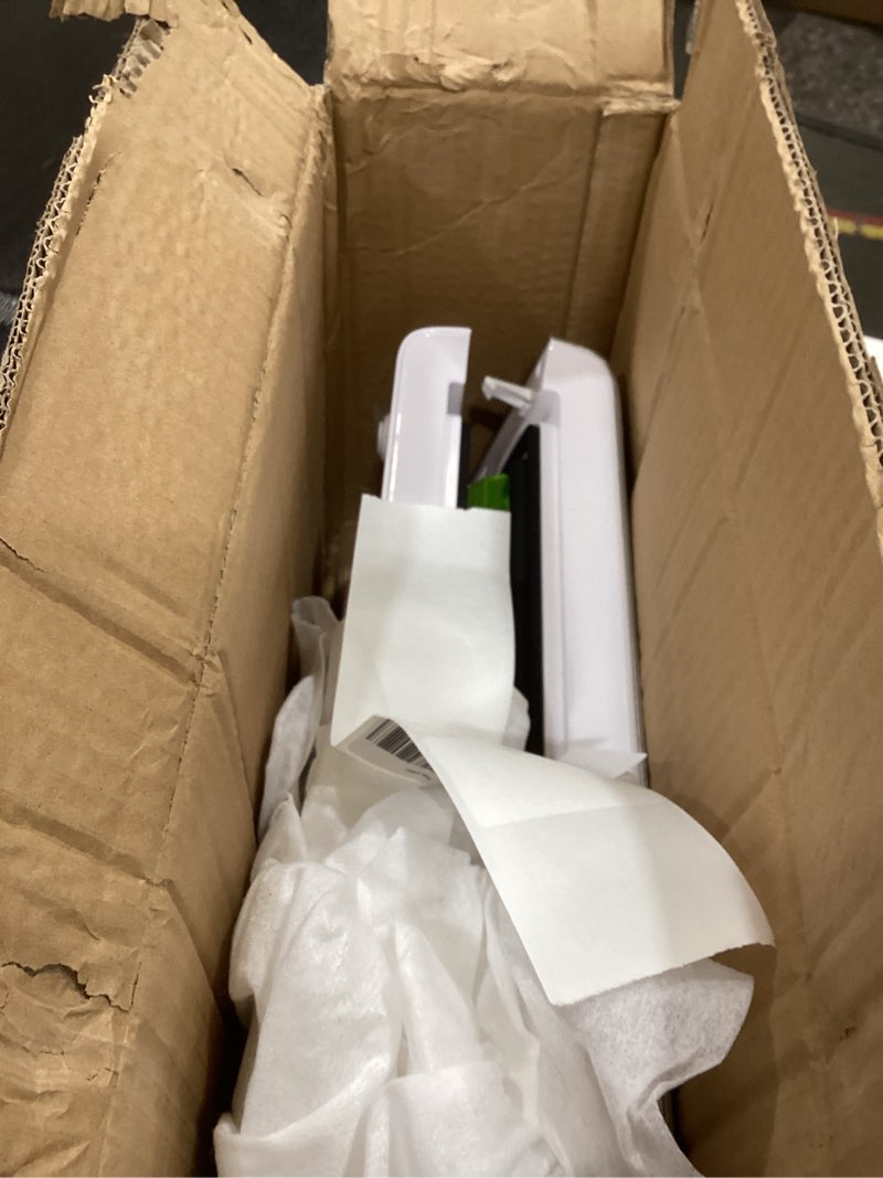 Condition photo showing As Is for FoodSaver Compact Vacuum Sealer Machine with Airtight Bags and Roll - Ideal for Sous Vide and Airtight Food Storage, White