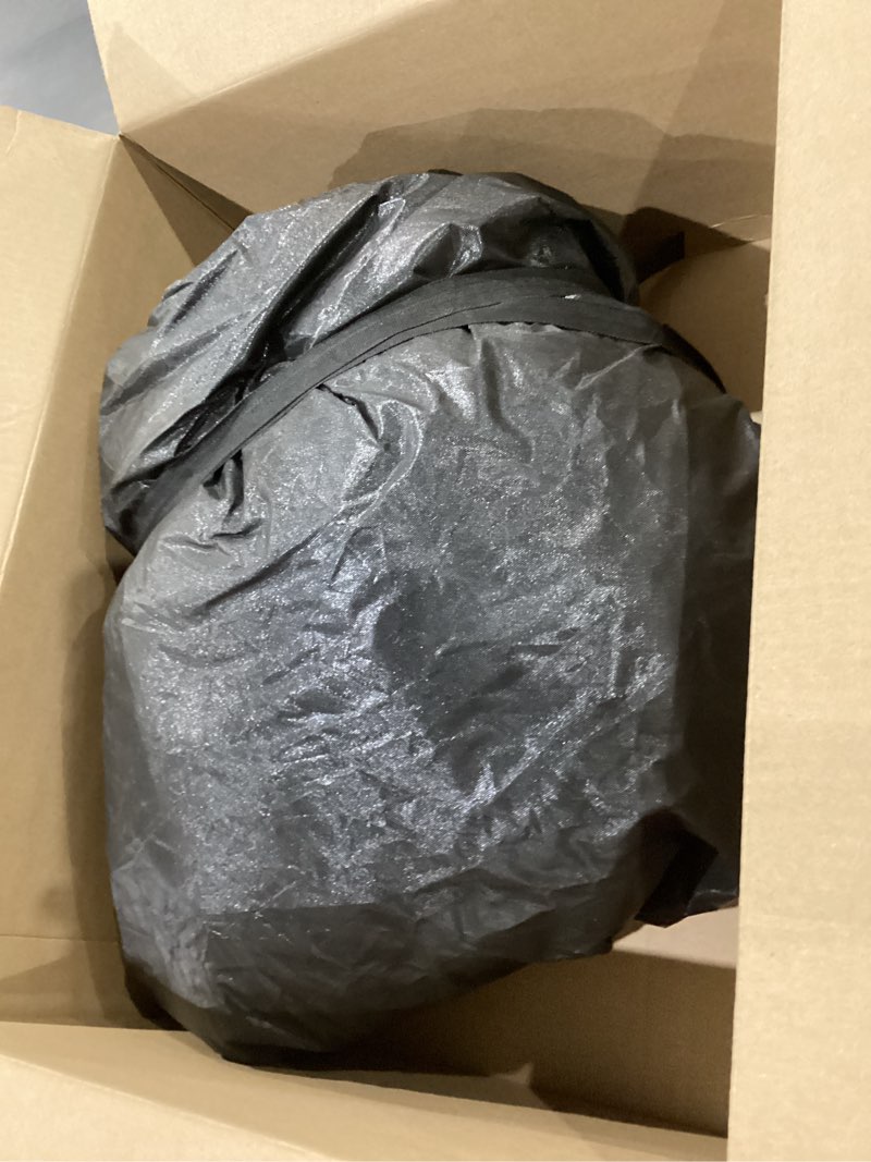 Condition photo showing Good Condition for Solim Trailerable 1200D PU Heavy Duty Pontoon Boat Cover, 16-18ft Marine Grade Waterproof UV Resistant Oxford Polyester Canvas Cover, Boat Cover for Pontoon with Adjustable 16 Tie Down Straps, Black Black 16'-18' Long (Beam Width Up to 8FT)