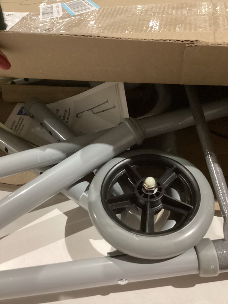 Condition photo showing Good Condition for Medline Lightweight Junior/Lower Height Folding Walker with 5” Wheels Steel