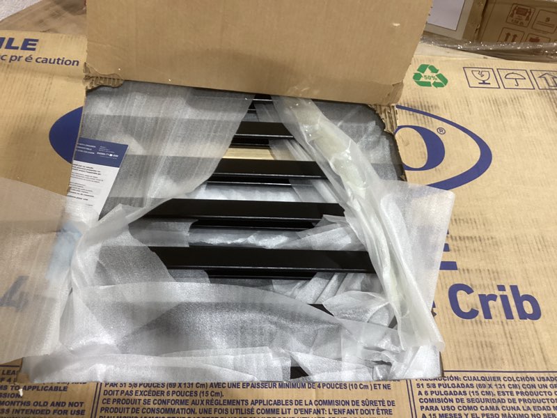 Condition photo showing Good Condition for graco asheville 4-in-1 convertible crib w/drawer-black & graco premium foam crib & toddler mattress black crib and mattress