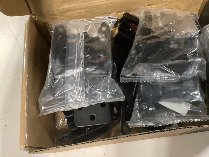 Condition photo showing New/Like New for chibery 3/8 inch inset cabinet hinges, 10 pairs(20 pack) self closing flush face mount hinges with door bumper, variable decorative hardware for bathroom, furniture, kitchen cabinet doors, matte black