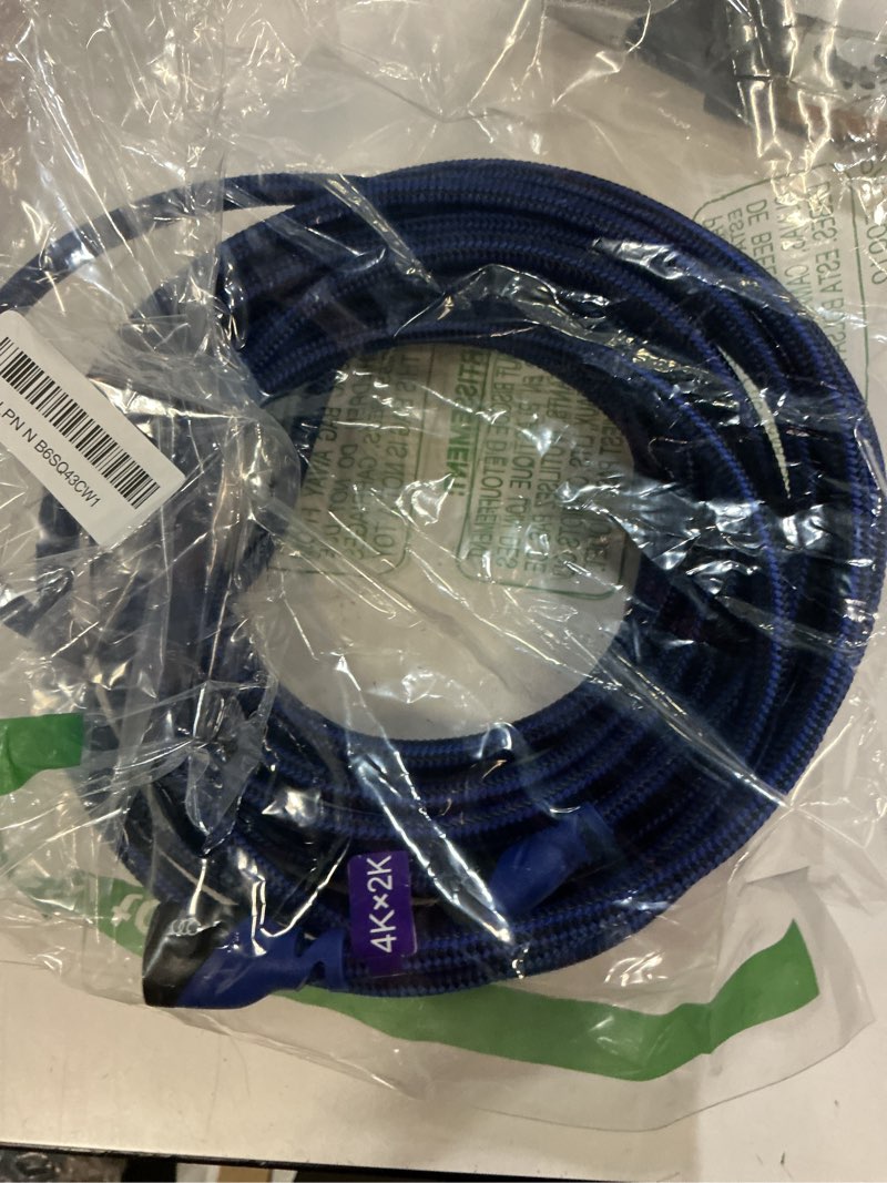 Condition photo showing Good Condition for Ultra Clarity Cables High Speed HDMI Extension Cable - 25 Feet - Male to Female 4k HDMI Extender- 25ft 25 ft Blue 1
