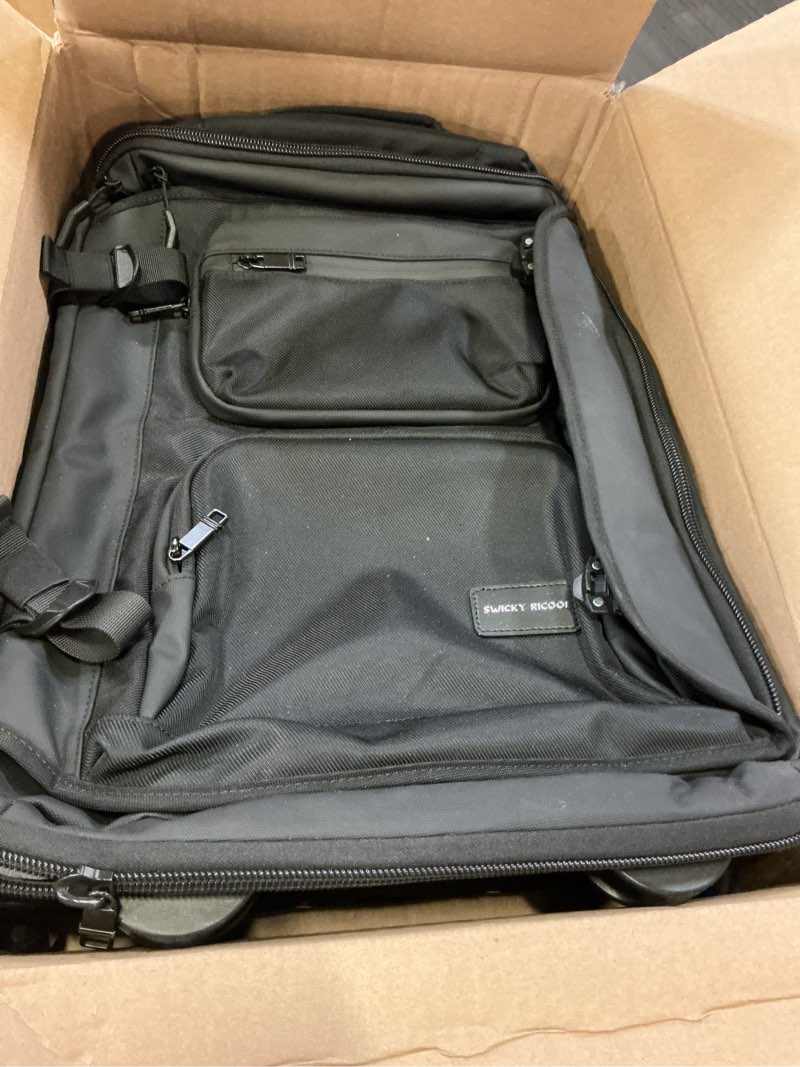 Condition photo showing Good Condition for carry on backpack with wheels, rolling backpack with dry-wet pocket, tsa lock, laptop compartment, water-resistant for men women, work, air travel?3-piece set-includes toiletry & storage bag? black-two