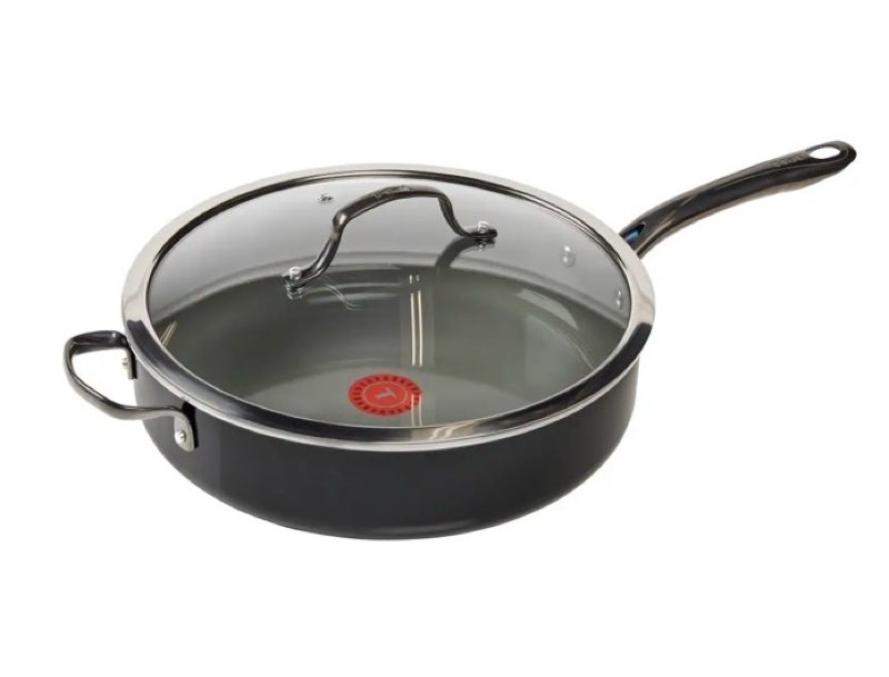 Preserve Ceramic Non-Stick Cookware, 5.5 Quart Jumbo Cooker, Truffle Black