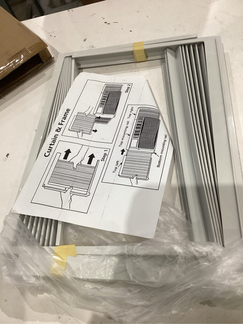 Condition photo showing Good Condition for lbg products window air conditioner side panel and frame set,ac accordion filler kit,fits most 12000btu window air conditioners,window ac side panels