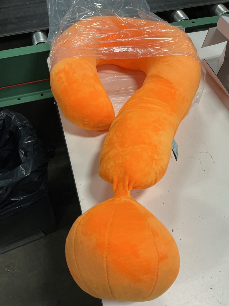 Condition photo showing Good Condition for coussin coloré en forme de point d'interrogation, coussin décoratif pour le cou et le dos, coussin de point d'interrogation