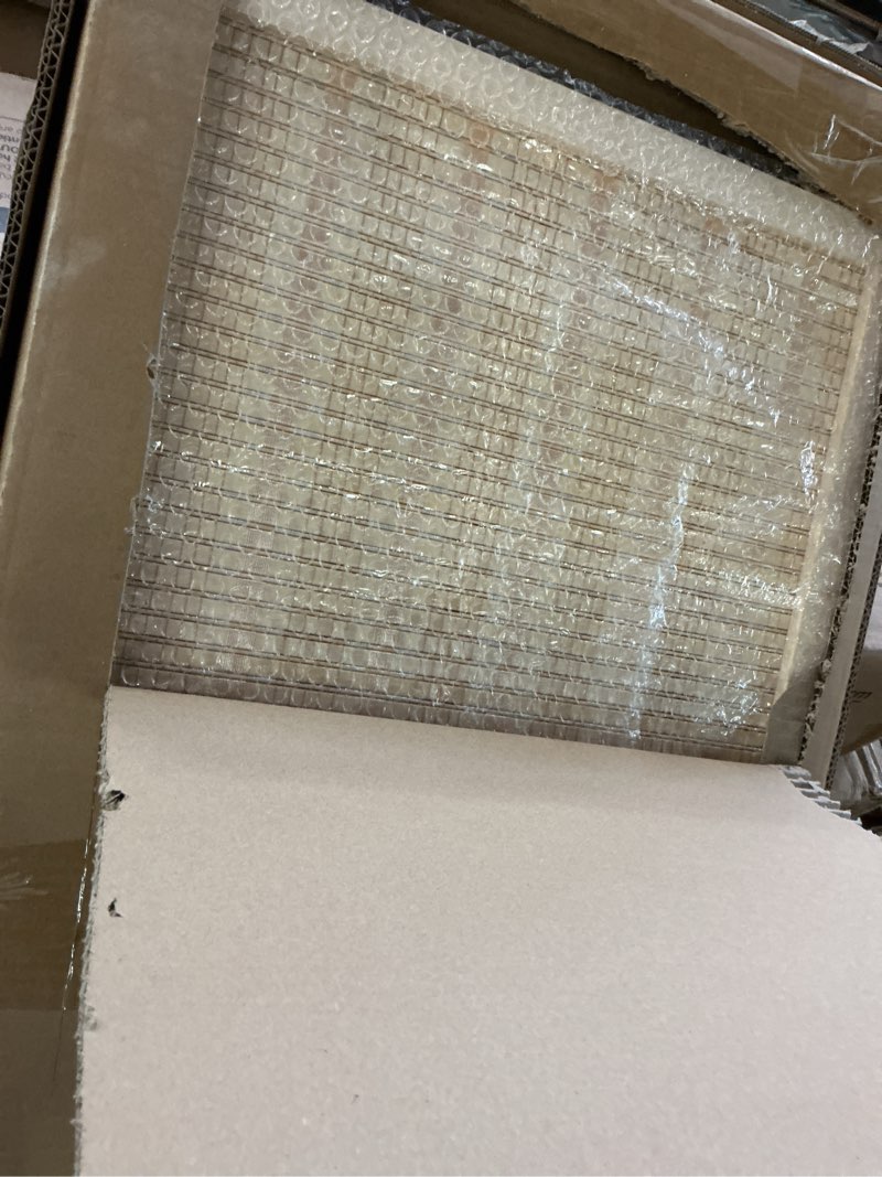 Condition photo showing Good Condition for 3 panel room divider and folding panel screen,bamboo panel divider screen for room separation,beige,67" h x 46" w beige 3 panel