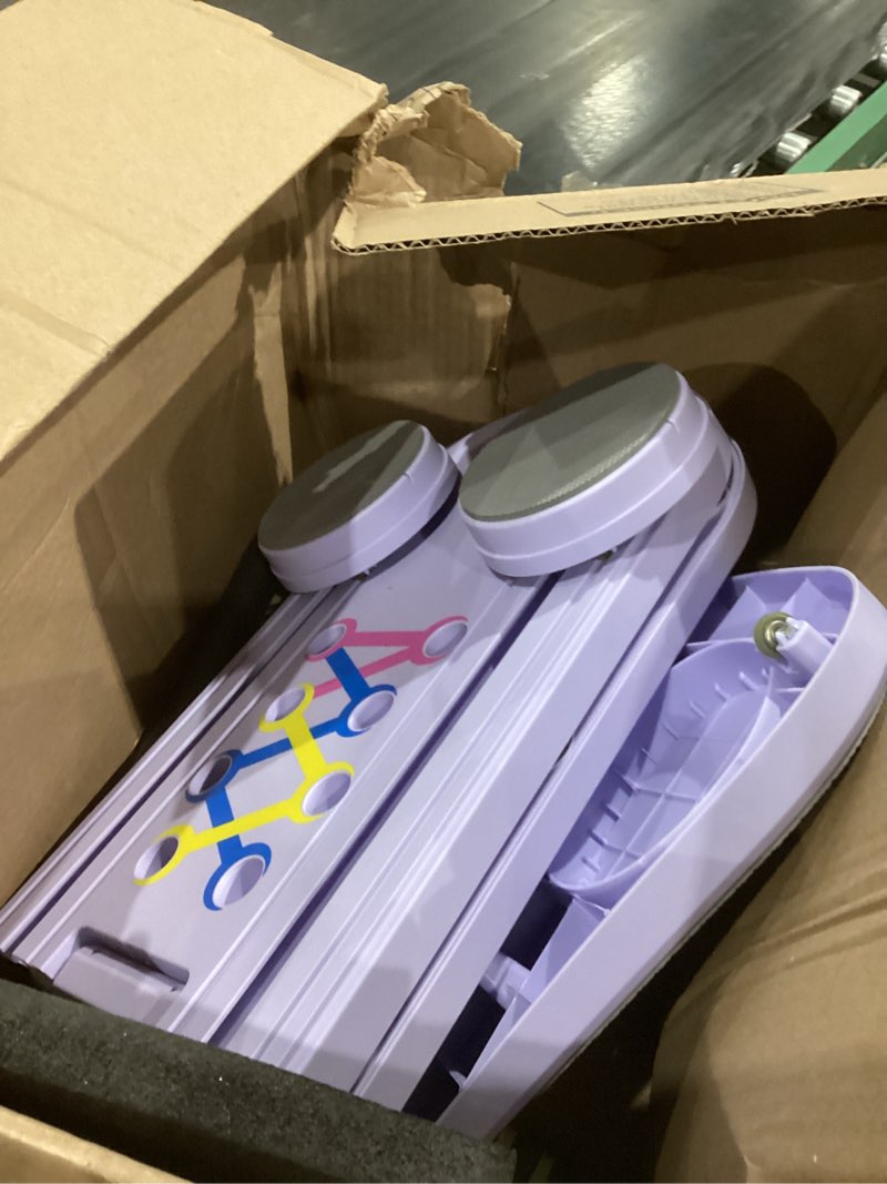 Condition photo showing Good Condition for Pilates Board,Foldable Pilates Reformer Equipment with Timer, Multi-Purpose Portable Pilates Reformer Machine Home Pilates Kit for Home Workout,Fitness,Exercise,Abs Purple