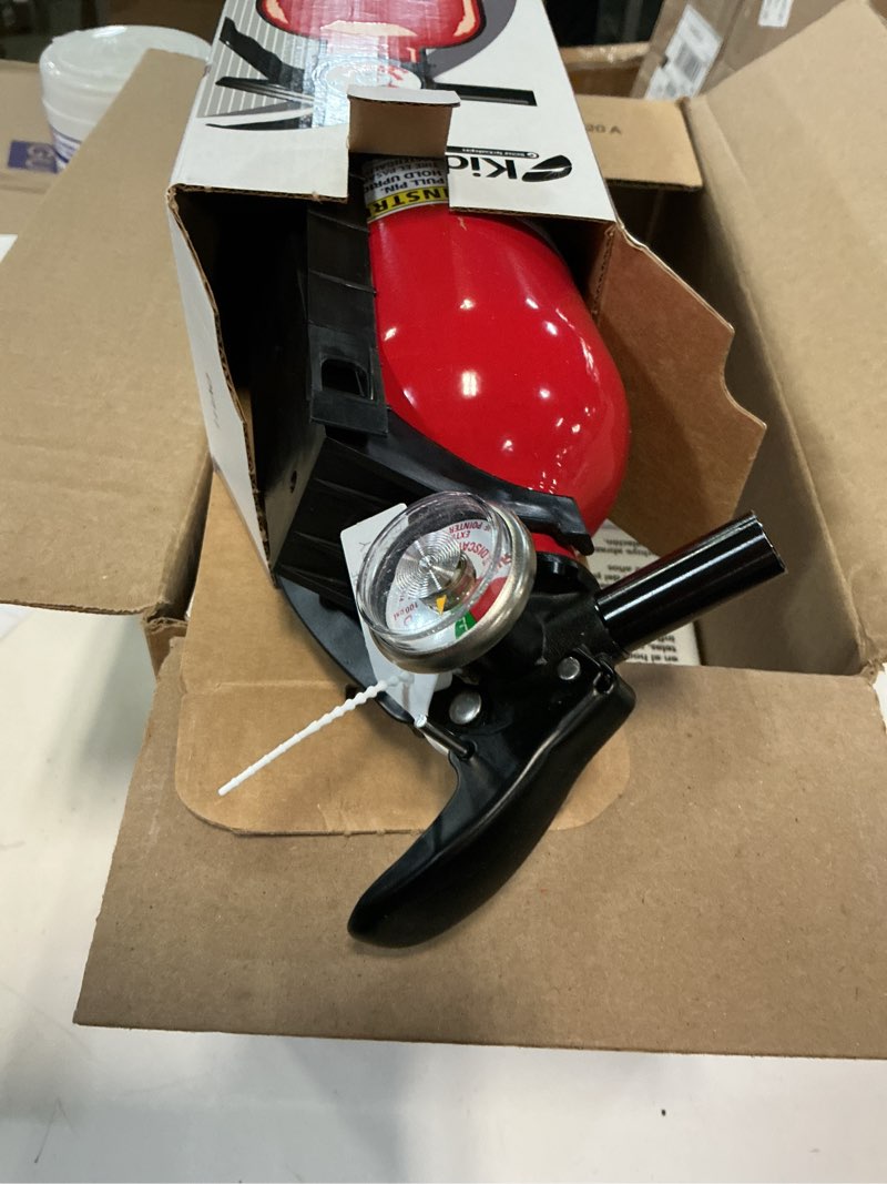 Condition photo showing New/Like New for kidde fire extinguisher for home, 1-a:10-b:c, dry chemical extinguisher, red, mounting bracket included, 4 pack